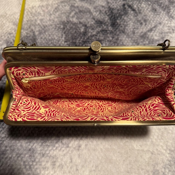 Vintage HOBO International Lauren In Natural Clutch Wallet 100% Genuine Leather - Picture 5 of 16